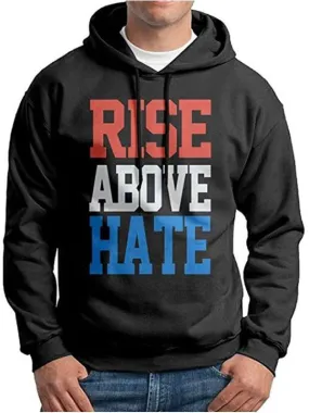 Rise above Hate Fleece Hoodie - New American Jackets