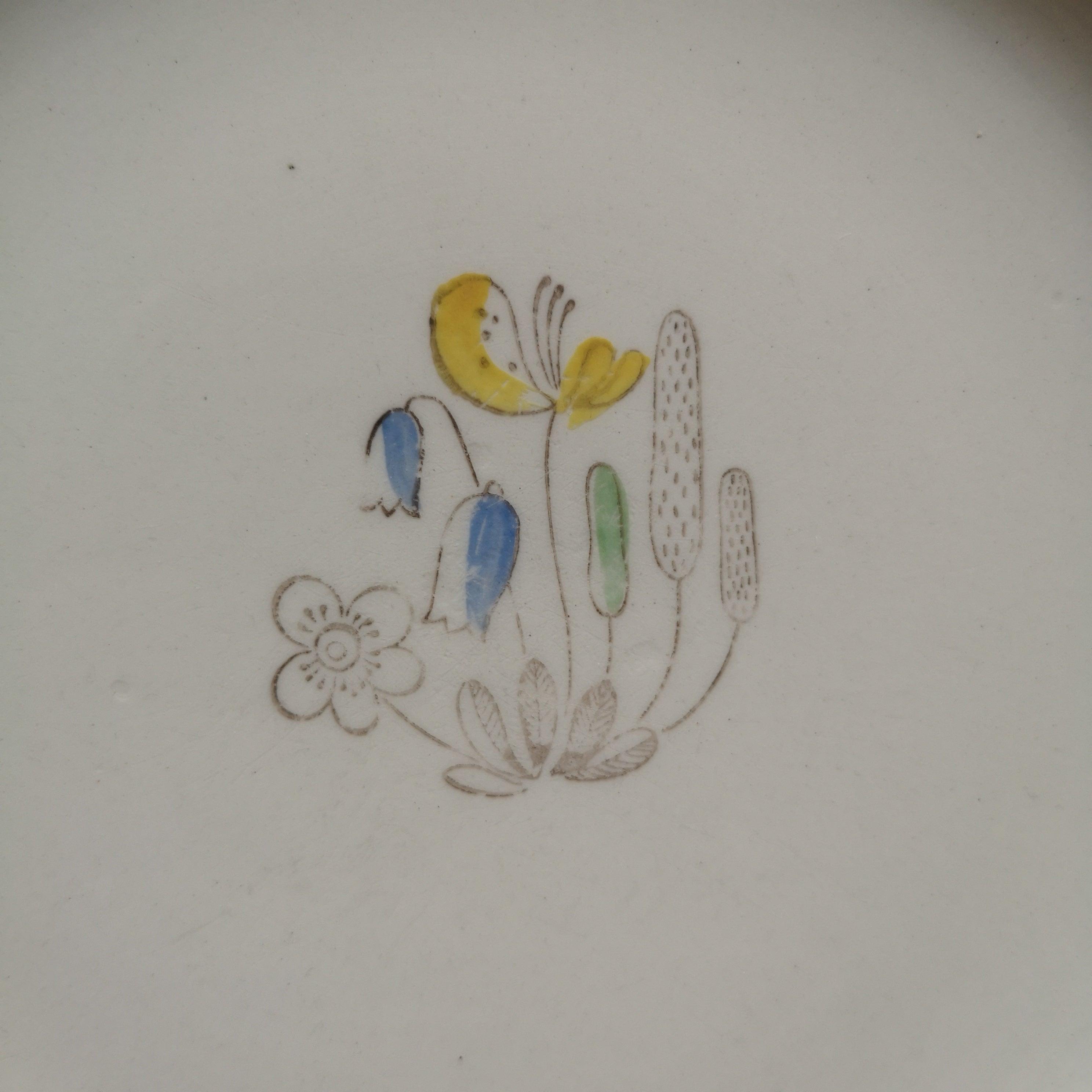 Rrstrand | Vintage plate ロールストランド Blomster ヴィンテージ平皿1