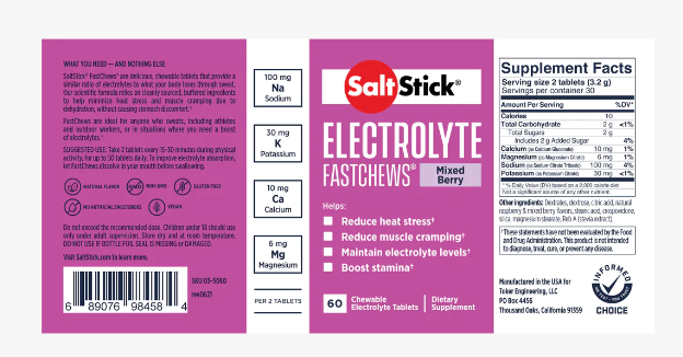 Saltstick Fastchews Bottle - Mixed Berry