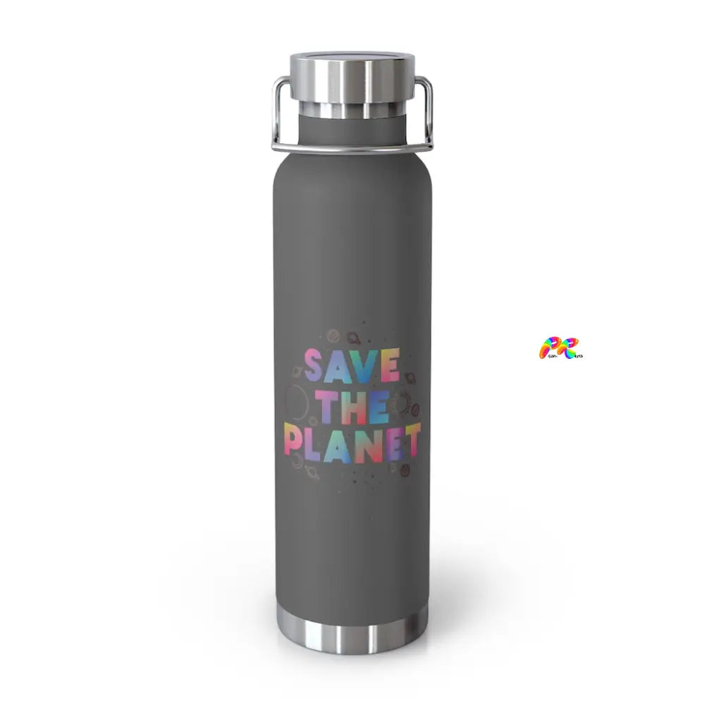 Save The Planet Copper Vacuum Insulated Bottle, 22floz