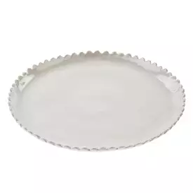 Scalloped Round Serving Dish