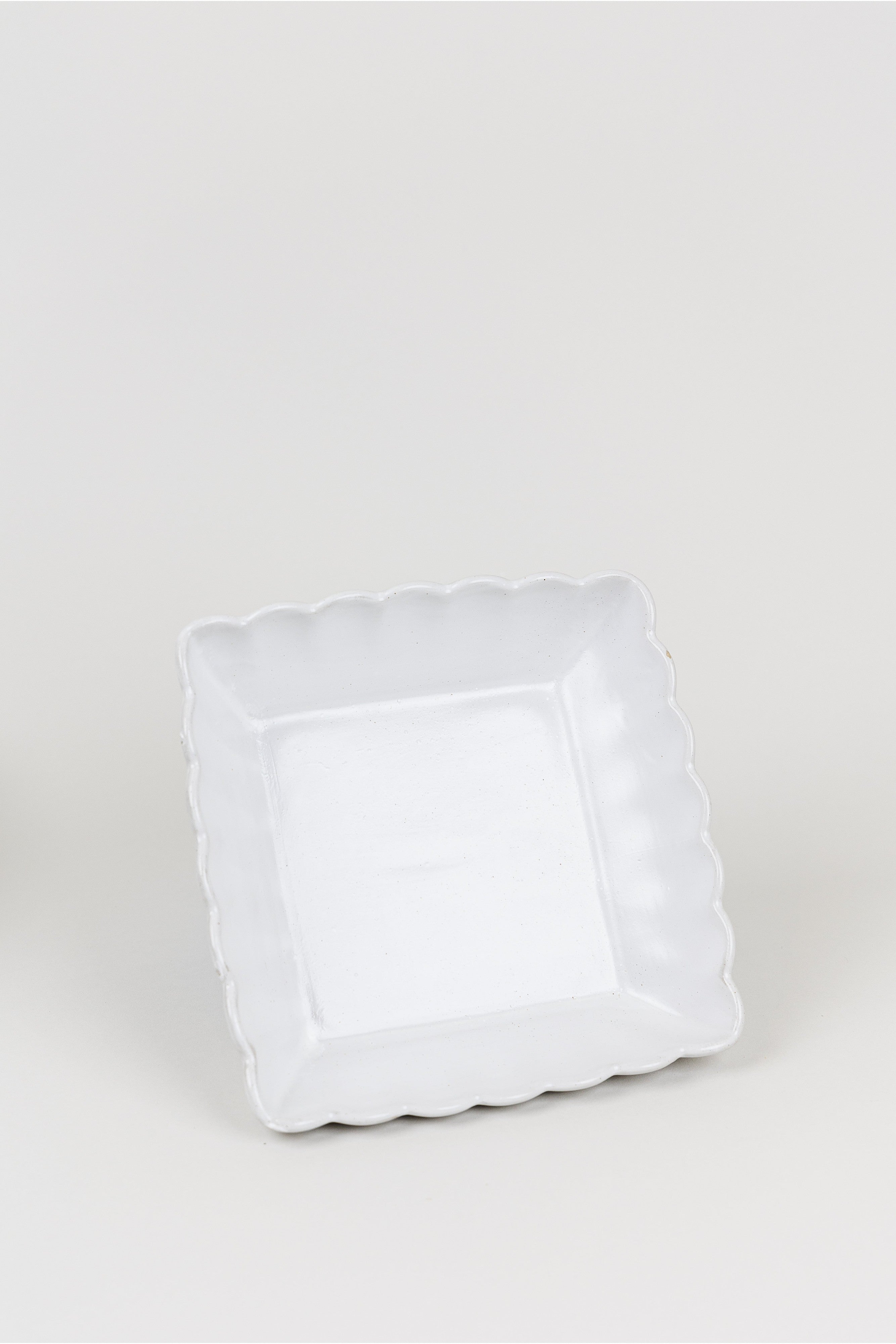 Scalloped Square Serving Dish