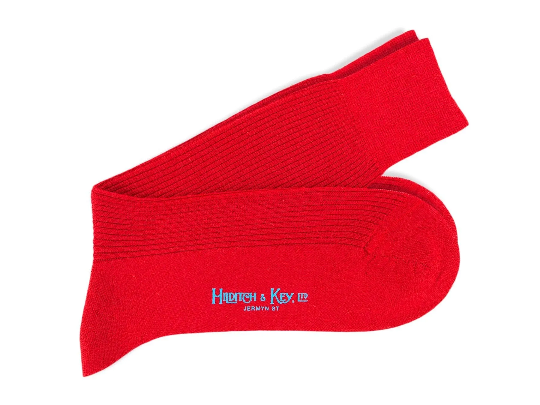 Short Red Wool Socks