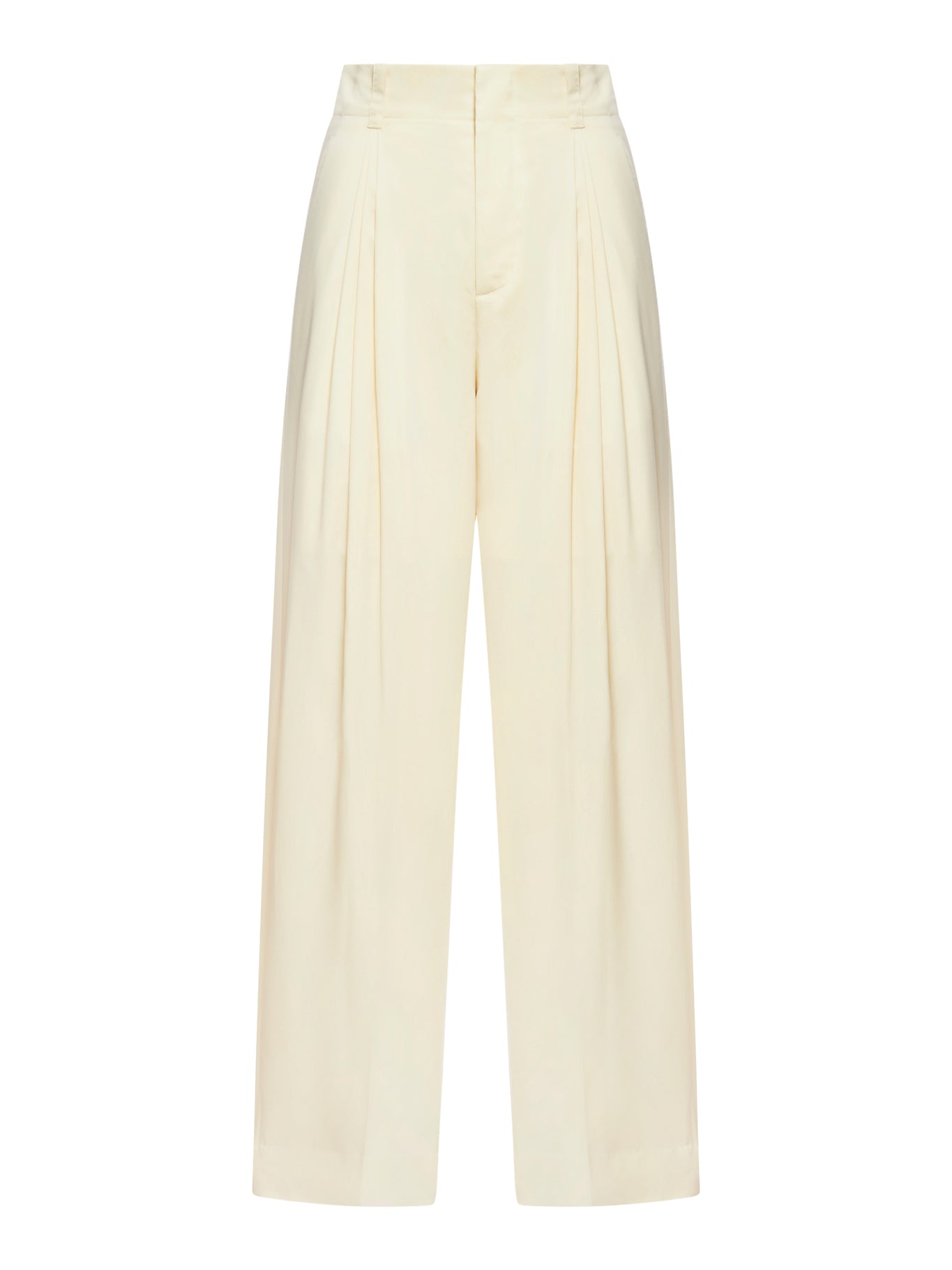 Silk and cotton trousers