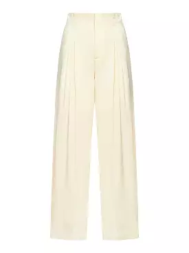 Silk and cotton trousers