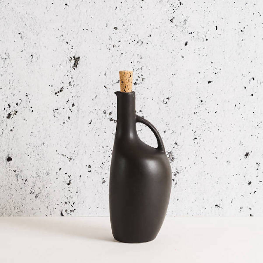 Stoneware Canard Olive Oil Bottle