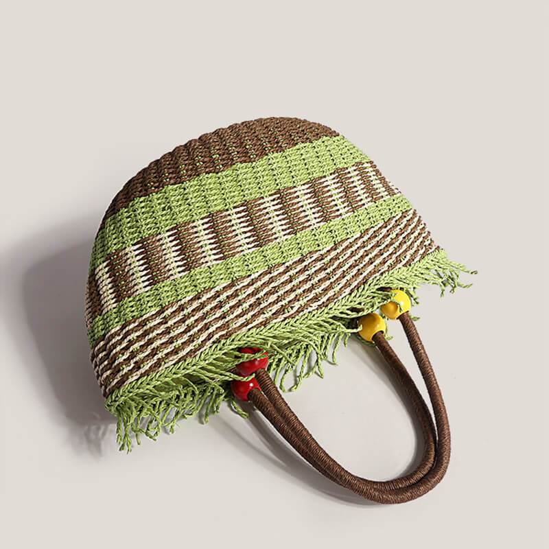 Straw Woven Vegetable Basket