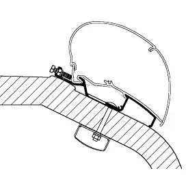 Thule LMC Liberty TI/TEC Motorhome Awning Adapter DB307047 5.5m