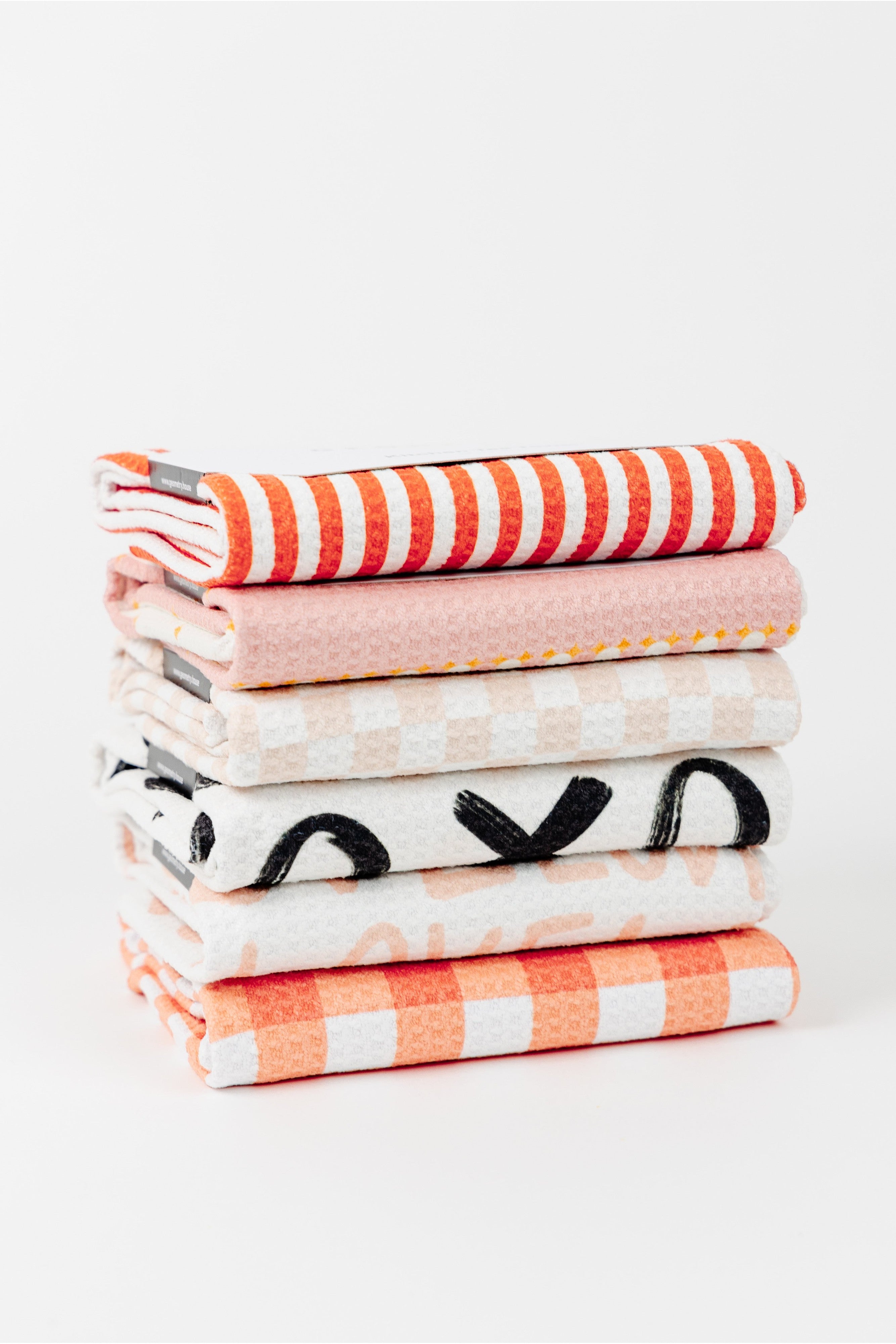 Valentine's Geometry House Towels