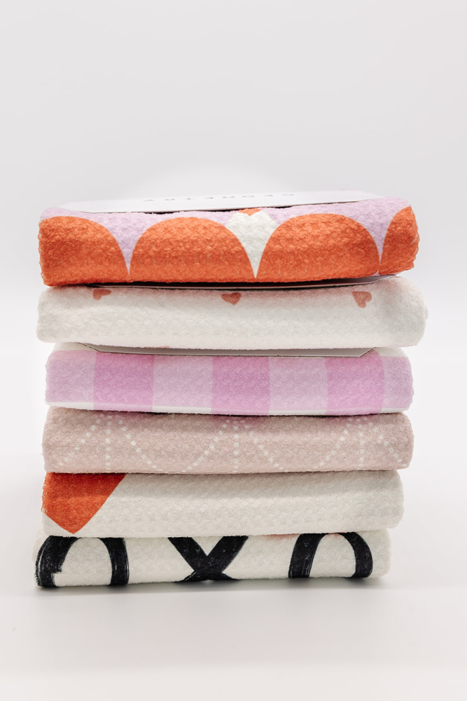 Valentine's Geometry House Towels