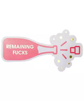 Vinyl Sticker - Remaining F's Bottle