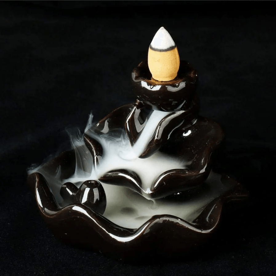 Waterfall Incense Burner - Lotus