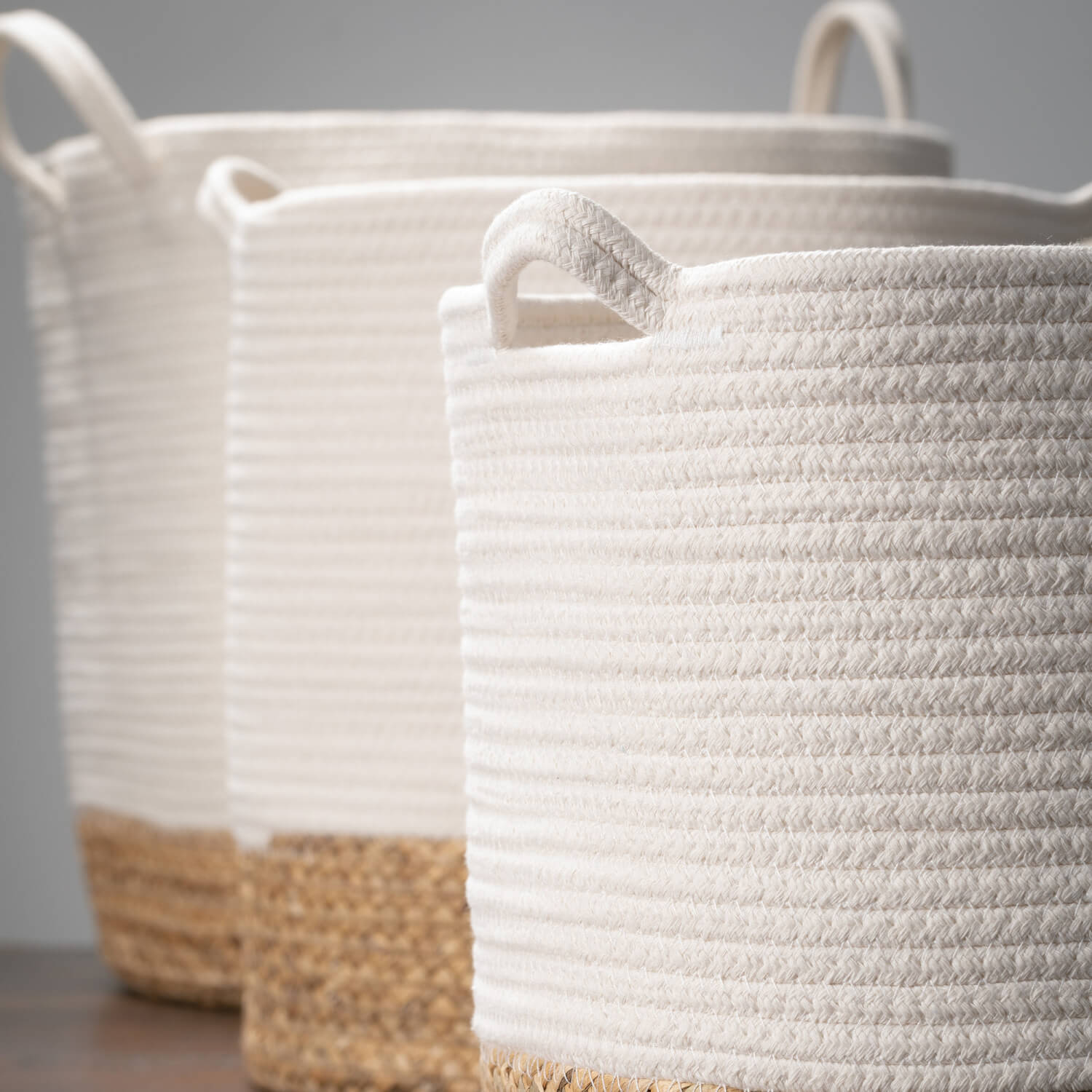 Woven Tote Basket Set/3