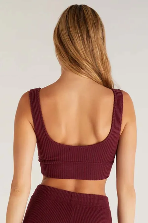 Z Supply Zoe Brushed Rib Tank Bra