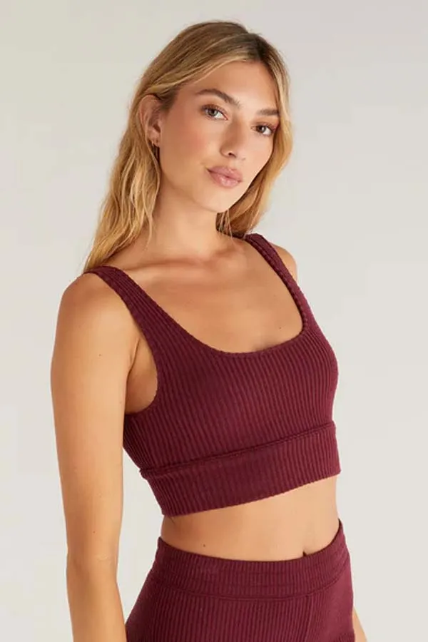 Z Supply Zoe Brushed Rib Tank Bra